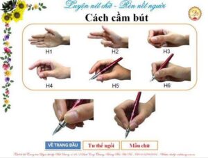 6 bước cầm bút đúng