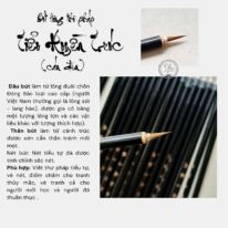 Bút lông thư pháp tiểu tự Tiểu Huyền Trúc cán đen