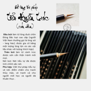 Bút lông thư pháp tiểu tự Tiểu Huyền Trúc cán đen – viết tiểu khải nét gọn