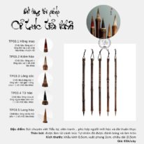 TP03.2 Cổ trúc Tiểu Khải (bút thư pháp Kiêm hào)